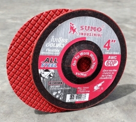 ใบเจียร  4" (100*2mm) AWC60P SUMO สีแดง